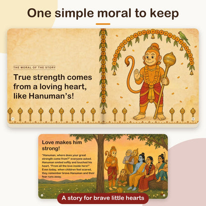My First Book of Gods: Hanuman – Small Monkey, Big Heart, board book for kids 1–5 years: the moral