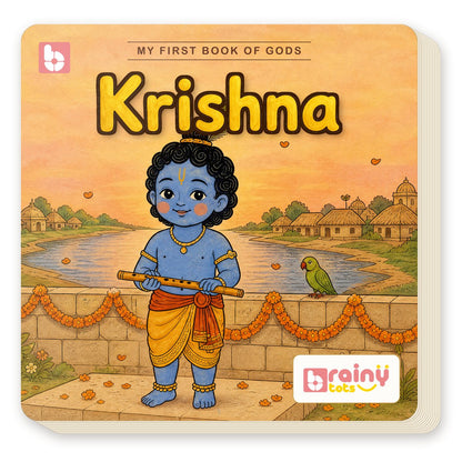 My First Book of Gods: Krishna – The Little Butter Thief, board book for kids 1–5 years: cover