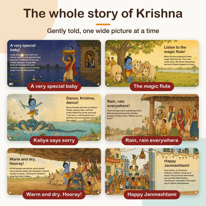 My First Book of Gods: Krishna – The Little Butter Thief, board book for kids 1–5 years: the whole story