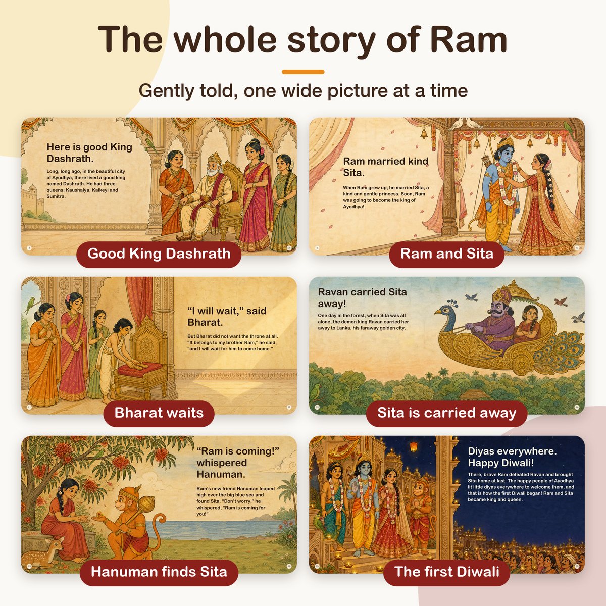 My First Book of Gods: Ram – The Prince Who Kept His Promise, board book for kids 1–5 years: the whole story