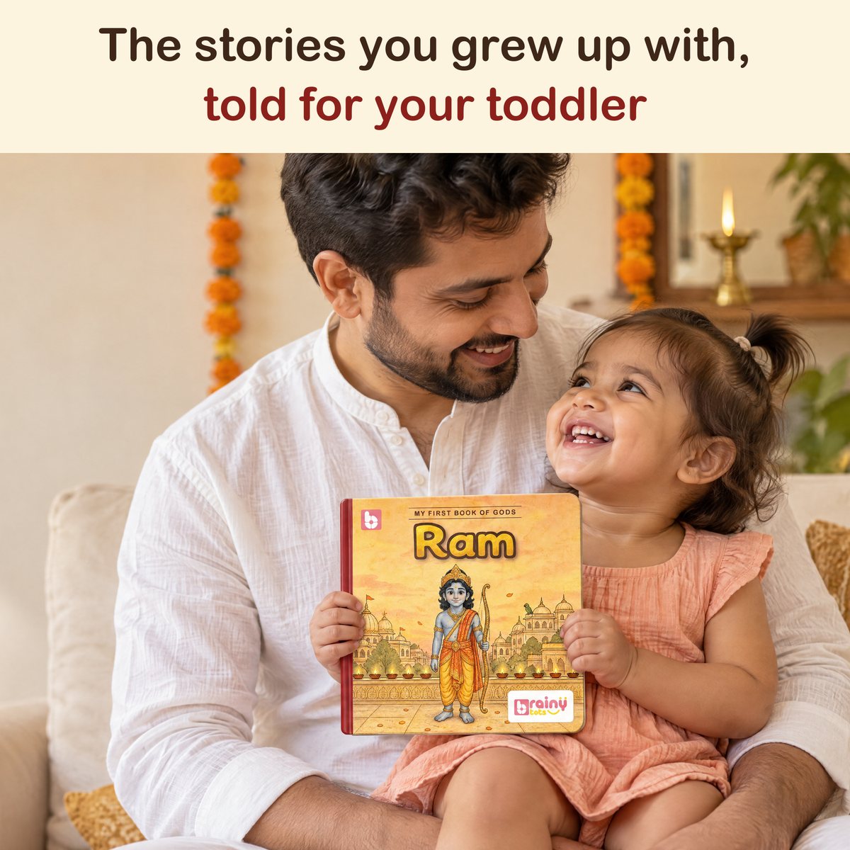 My First Book of Gods: Ram – The Prince Who Kept His Promise, board book for kids 1–5 years: reading together