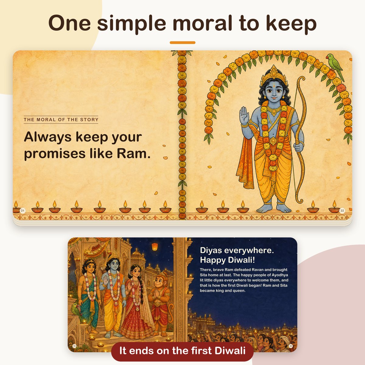 My First Book of Gods: Ram – The Prince Who Kept His Promise, board book for kids 1–5 years: the moral