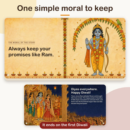 My First Book of Gods: Ram – The Prince Who Kept His Promise, board book for kids 1–5 years: the moral