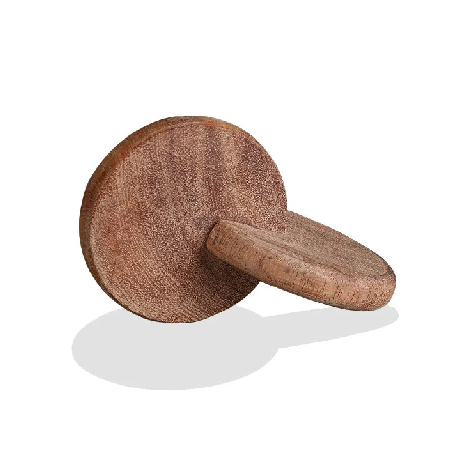 BrainyTots wooden Interlocking Discs toy with two smooth round discs joined through the center.