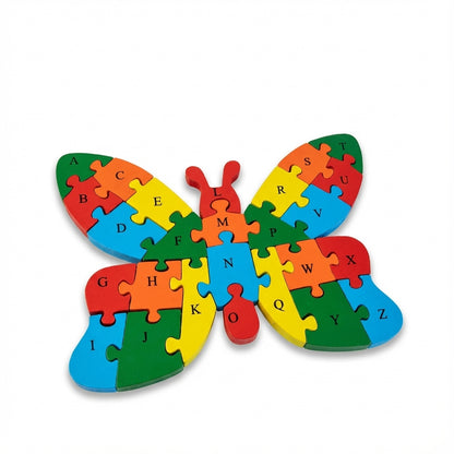 Jumbo Wooden Puzzles - Dual Sided Learning of Alphabet and Numbers