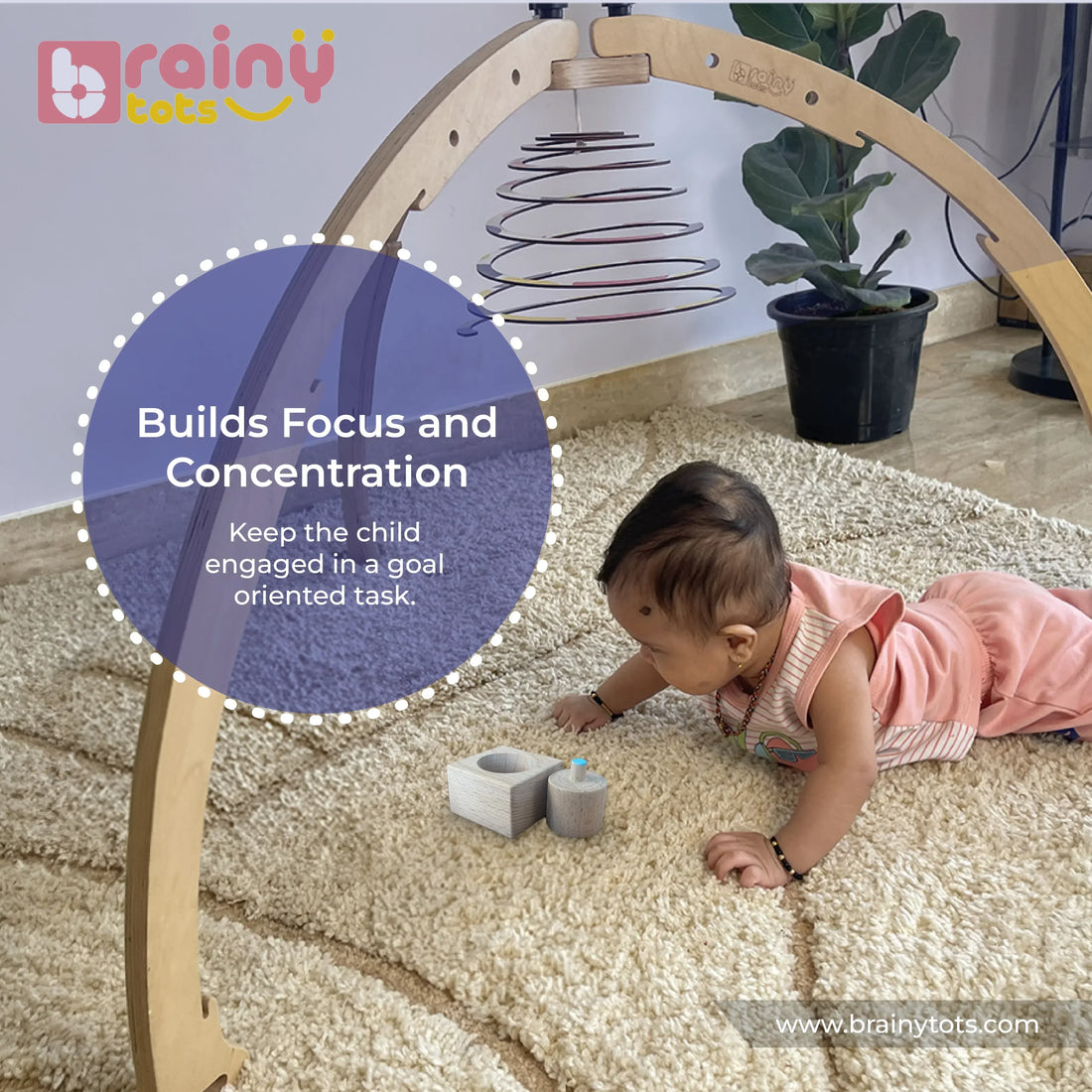 Shapes & Grasp Discovery Kit - Montessori Wooden Puzzle Set for Babies