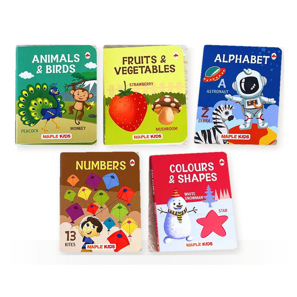 Board Books – First Words & Picture Reading Set for Babies