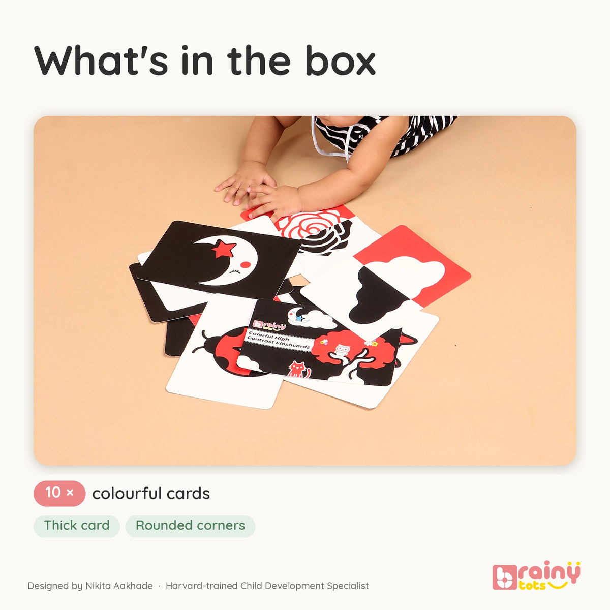 Colourful Flashcards for Infant Vision
