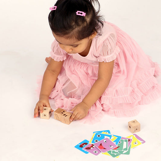 Faces Match Fun Cubes - Emotion Matching Cubes – Feelings & Face-Building Game