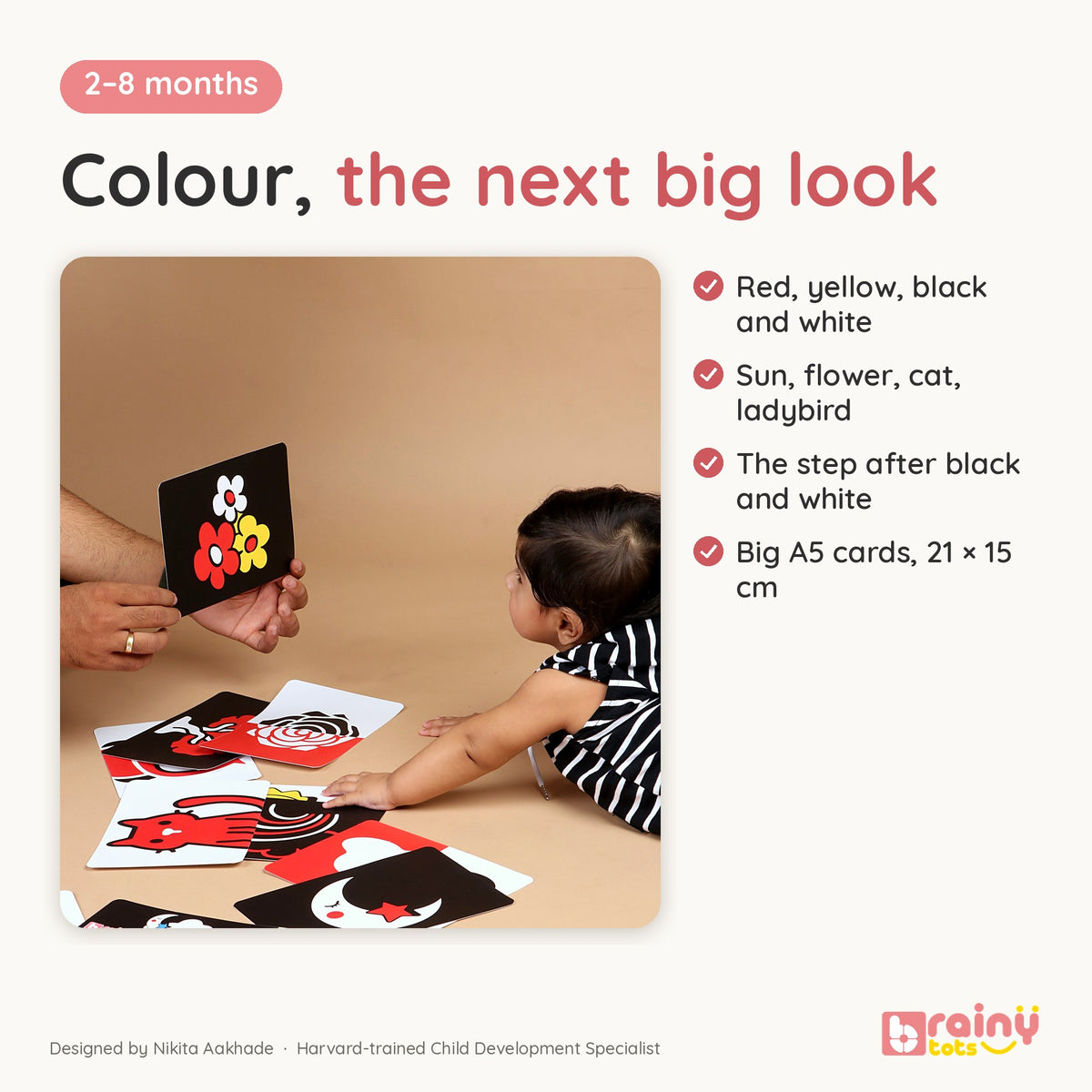 Colourful Flashcards for Infant Vision