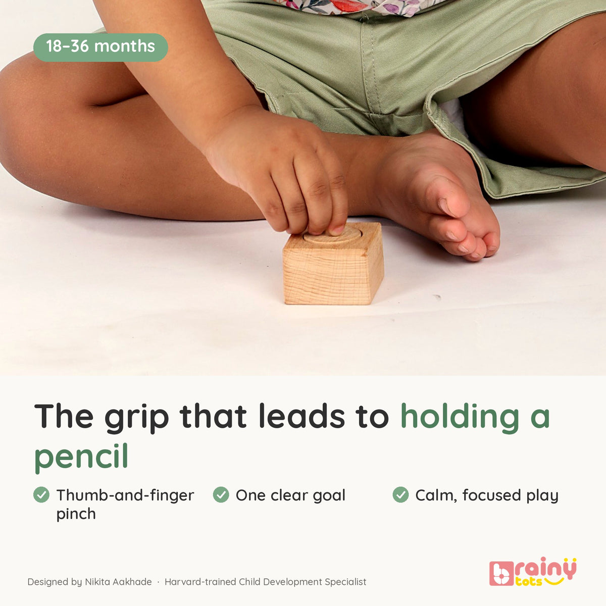 Montessori Pincer Puzzle – Finger Grip & Shape Fitting Toy