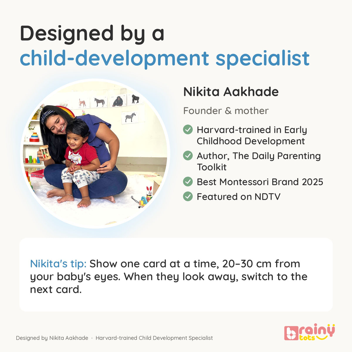Colourful Flashcards for Infant Vision