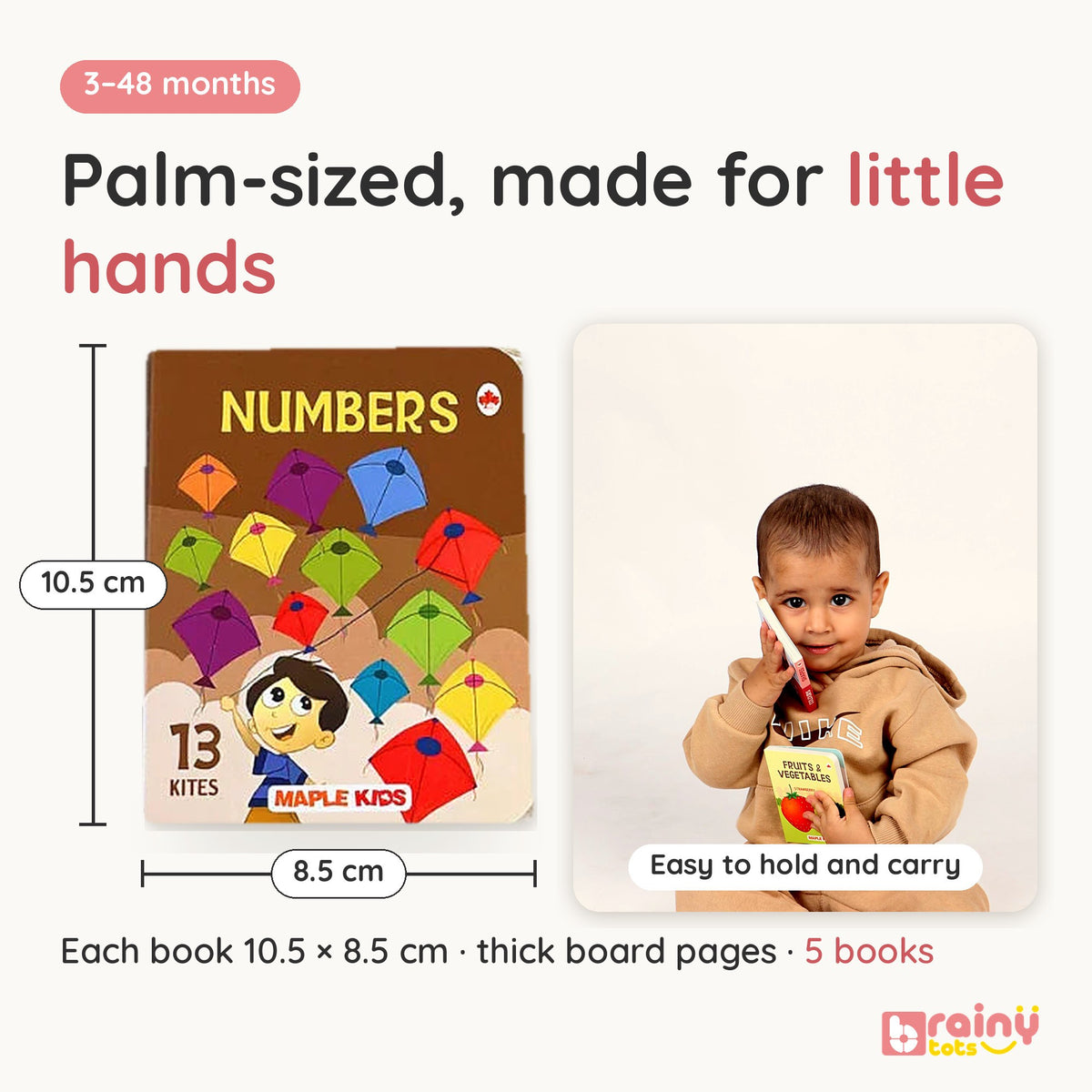 Board Books – First Words & Picture Reading Set for Babies