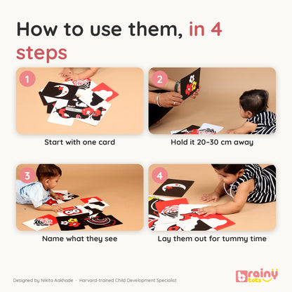 Colourful Flashcards for Infant Vision