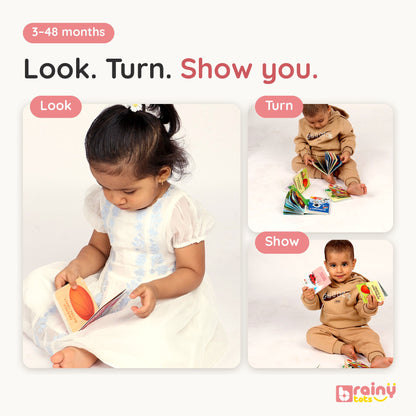 Board Books – First Words & Picture Reading Set for Babies