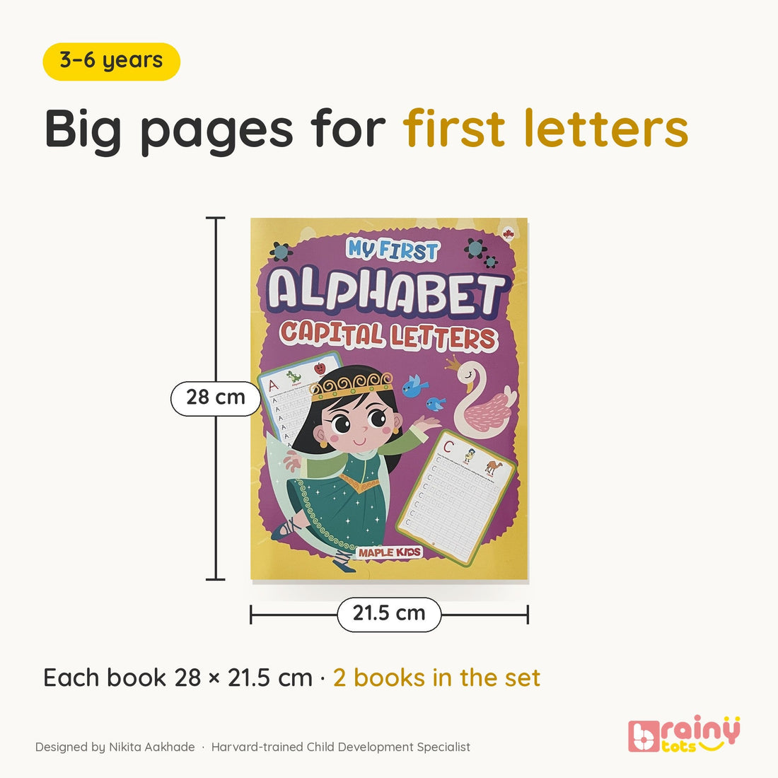 My First Alphabet Tracing Workbooks, set of 2, return gift for ages 3 to 6