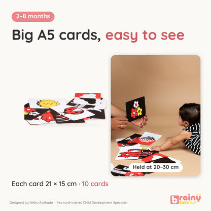 Colourful Flashcards for Infant Vision