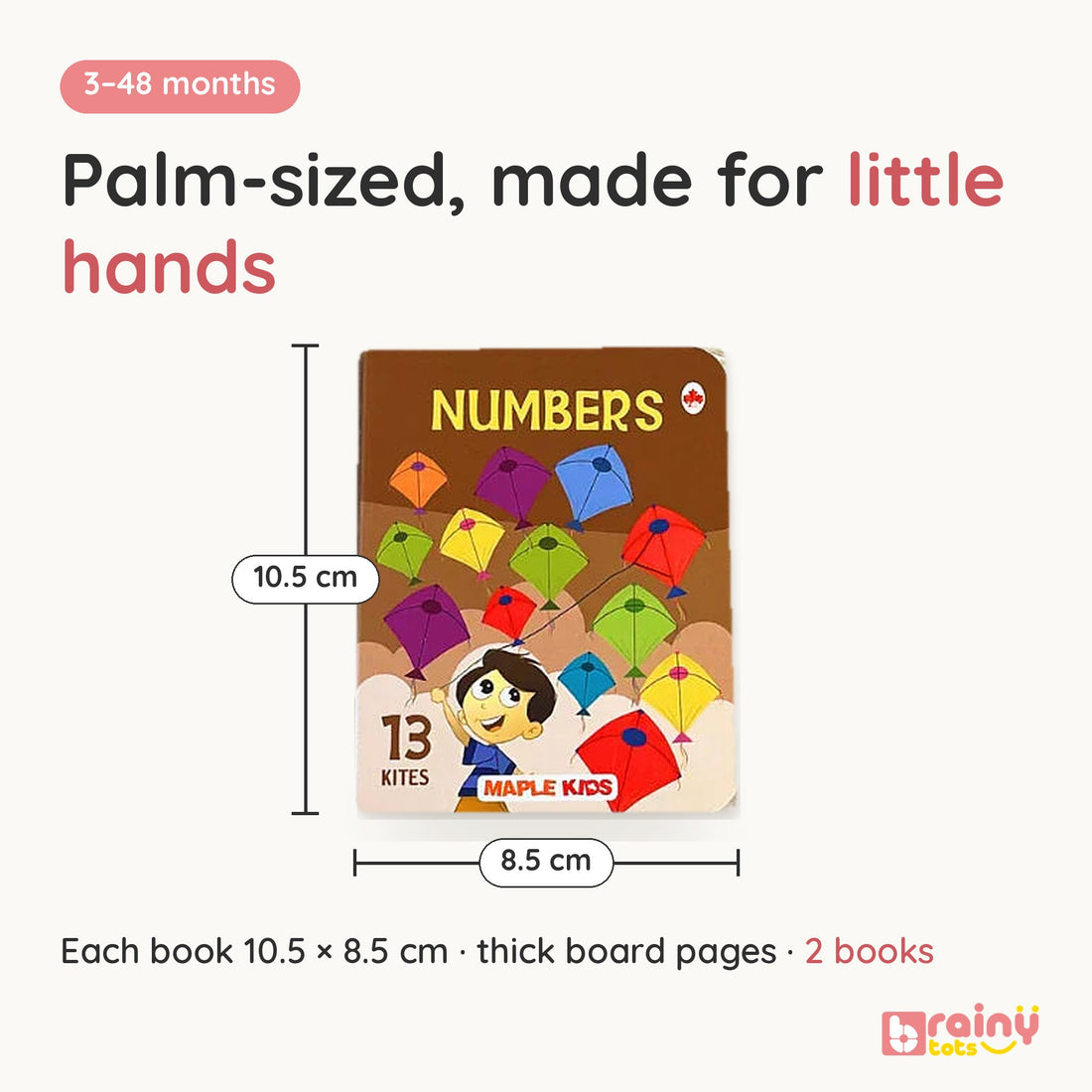 Alphabet & Number Board Book – Big Pieces for Letter and Counting Practice for 3+ Months