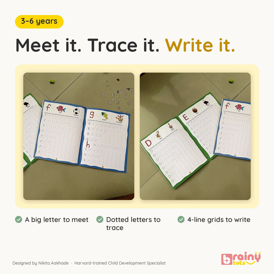 My First Alphabet Tracing Workbooks, set of 2, return gift for ages 3 to 6