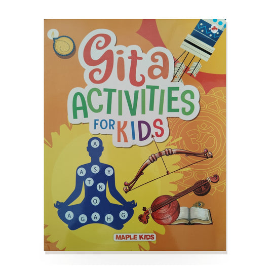 Gita Activities for Kids – 48-Page Bhagavad Gita Activity Workbook, Ages 4–10