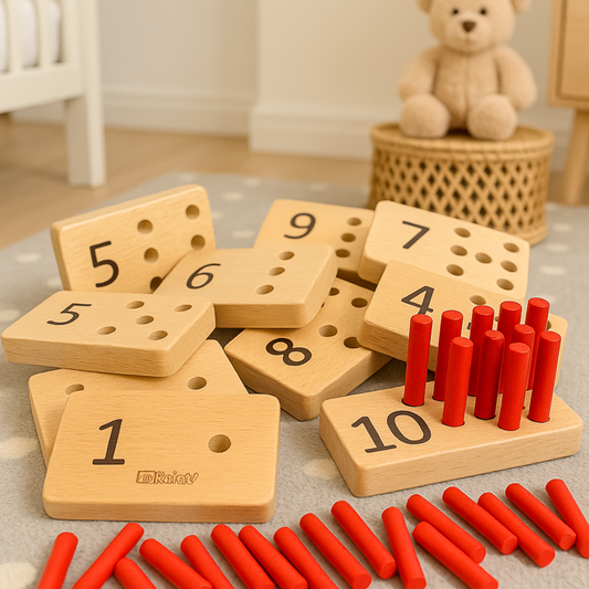 Numbers Peg Board for Kids 1 - 5 Years Old