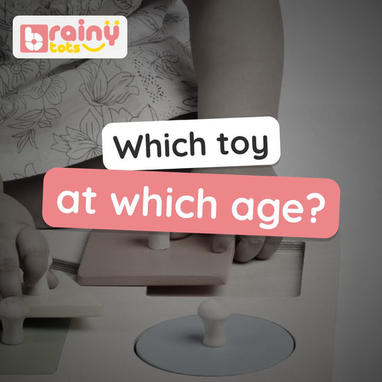 BrainyTots Nikita's Pick Bestsellers Kit video: rolling drum rattle, four shapes puzzle, wooden spelling game and the Daily Parenting Toolkit guide, 3 months to 3 years.