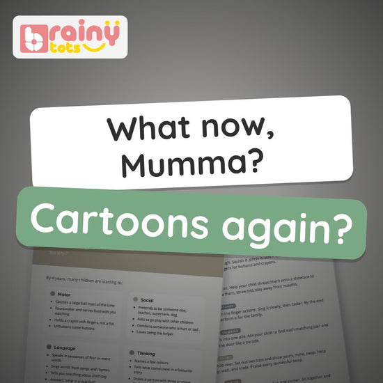 BrainyTots Brain Development Activities Plan 2–5 Years video: one activity a day, 1,092 in all, across four stages from Word Collector to Big Kid, on any phone.