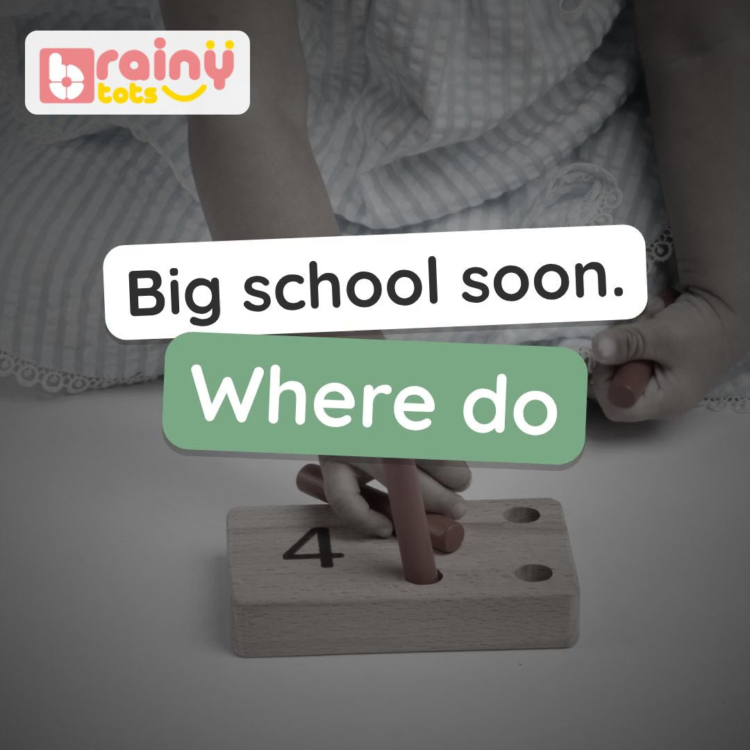 BrainyTots Preschool Math & Letters Combo video: numbers peg board, counting abacus, wooden spelling game and shape sorting clock in one box. Ages 3–6.