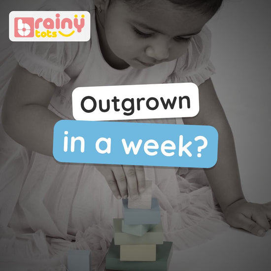 BrainyTots Toddler Problem-Solving Kit video: the Numbers Peg Board for counting and the Rainbow Geometric Blocks for stacking, balancing and building. Ages 1–5.