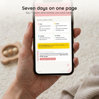 One real day from the plan, seven activities on one page