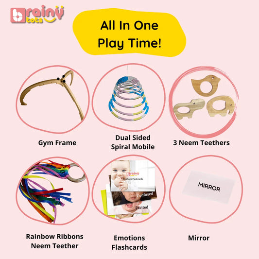 Wooden Play Gym - For 0 to 12 Months Old