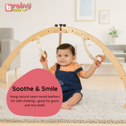 Wooden Play Gym - For 0 to 12 Months Old